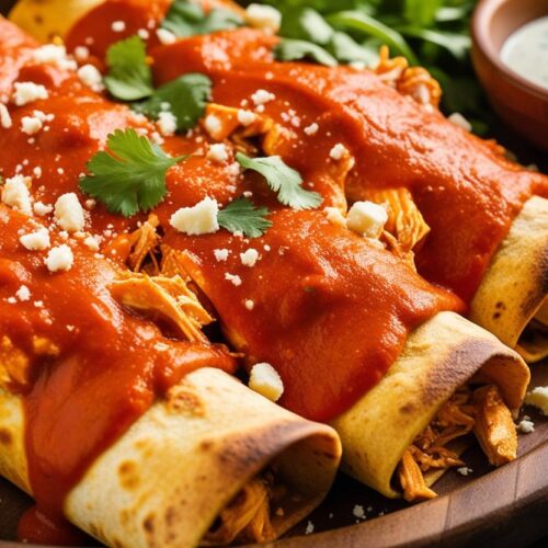 Buffalo-Style Chicken Enchiladas